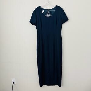 Maggy London By Kenneth Nolan Blue Short Sleeve Long Formal Dress Women’s 12